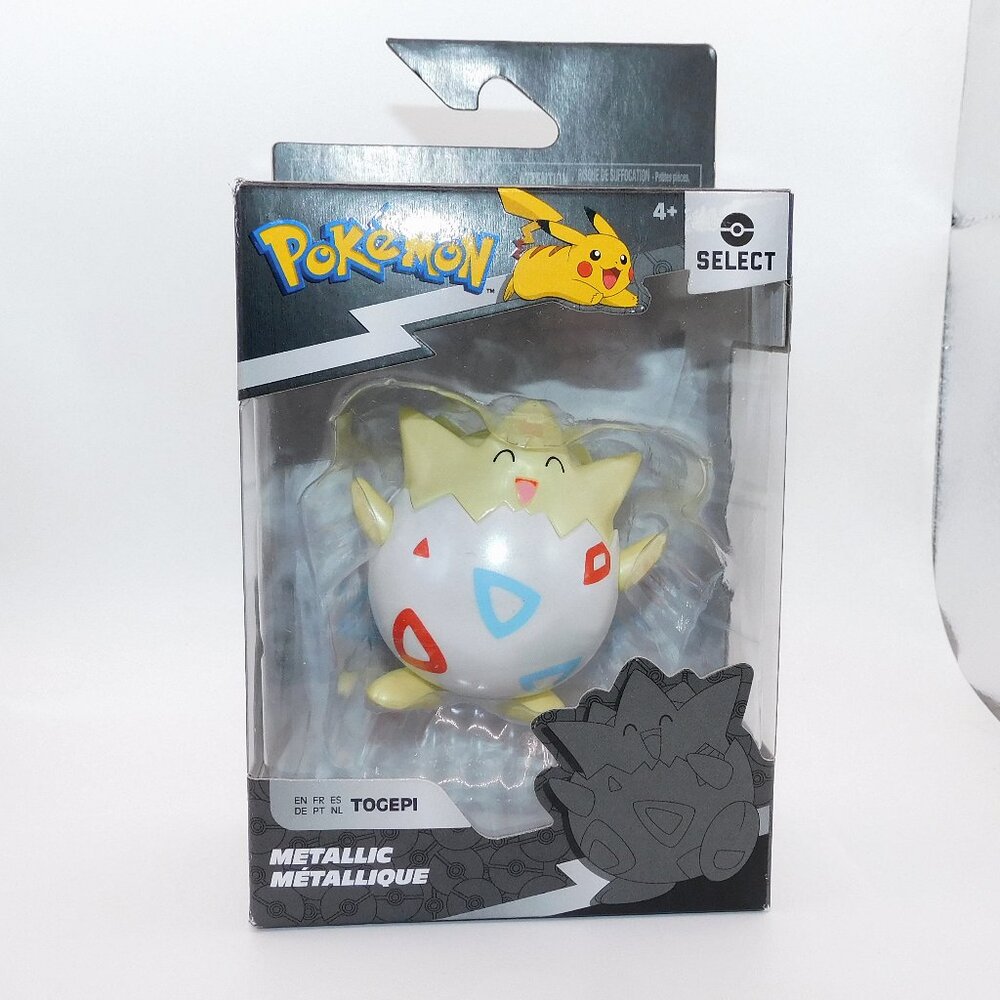 Pokemon Select Metallic Togepi Yellow Egg Pikachu NEW